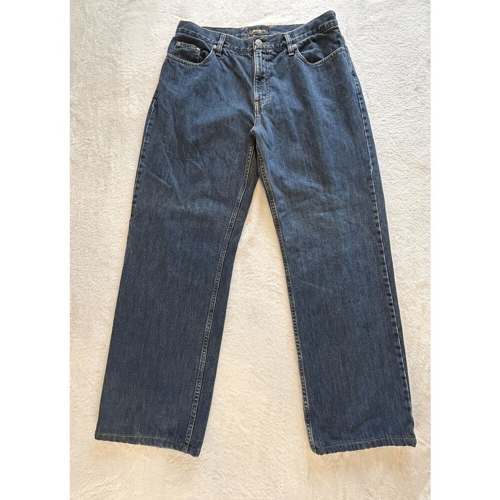 Eddie Bauer Fleece Lined Jeans Size 14 100% Cotton, Cabincore, Cozy